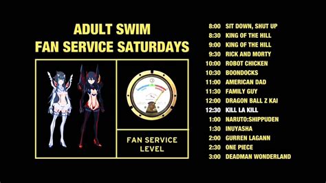 Adult Swim Saturday Fanservice Bumper Hd 1080p Youtube