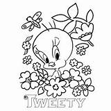 Tweety Bird Coloring Pages Printable Surounded Flowers Baby Cute Momjunction Color Along Friends Christmas Toddler Lovely Will Choose Board Printables sketch template