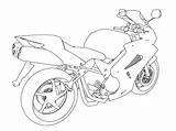 Coloring Motorcycle Pages Wecoloringpage sketch template