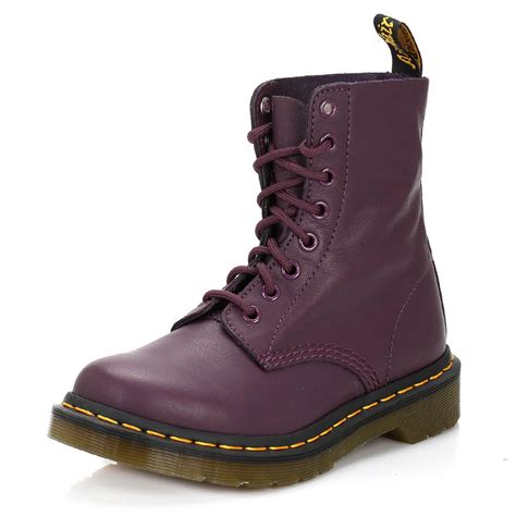 dr martens dr martens womens purple pascal virginia leather boots lyst