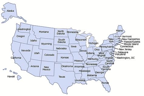 usa travel  states territories