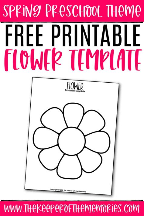 printable small flower template  flower site