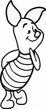 Piglet Pooh Coloring sketch template