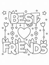 Bff Coloring Fun Kids Votes sketch template