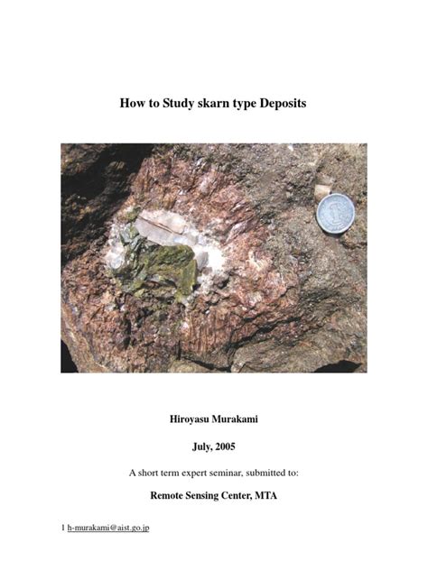 study skarn type deposits minerals rock geology