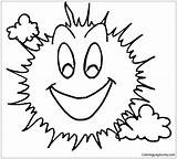 Sun Coloring Pages Smiling Smiley Printable Face Kids Supercoloring Color Happy Clipart Yellowstone Geyser National Park Phenomena Natural Funny Clip sketch template