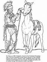 Warrior Coloring Pages Getdrawings Indian sketch template