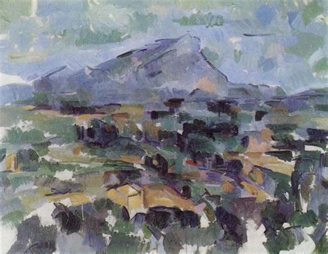 cezanne mont saint victoire modern painting painting drawing abstract landscape landscape