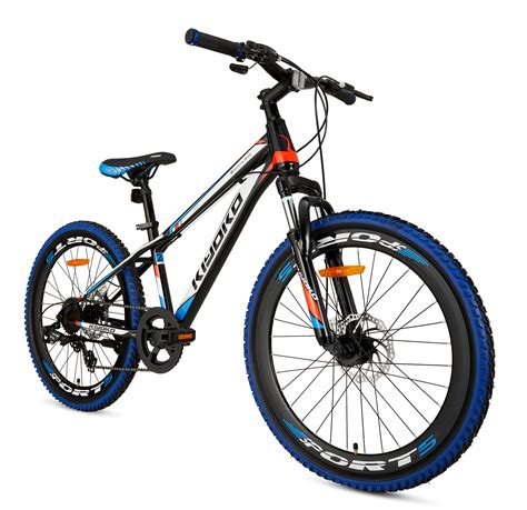 actie supersuper kiyoko mountainbike met  versnellingen blauw   jongensfietsen