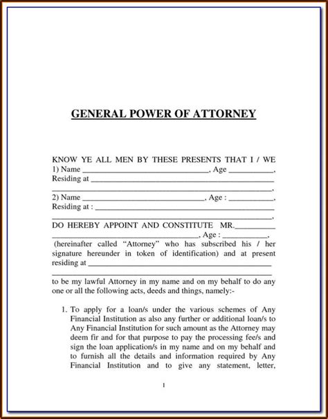 durable power  attorney california fillable form form resume