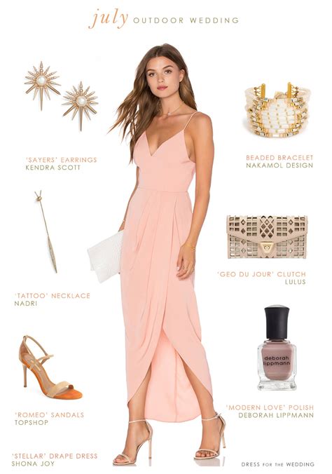 what to wear to an outdoor july wedding wedding guest outfits 2016