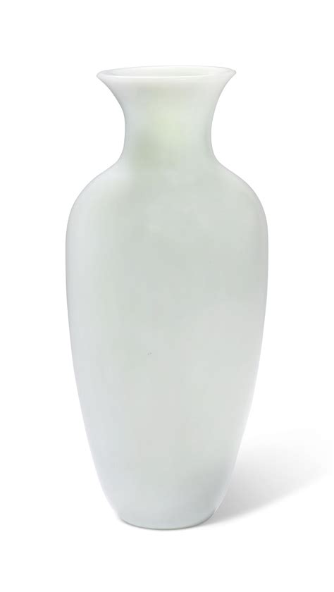 An Opaque White Glass Vase