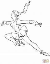 Skating Pages Ausmalbilder Colorare Ghiaccio Schlittschuhe Pattini Disegno Ballerina Schlittschuhlaufen sketch template