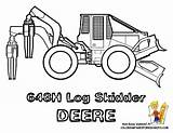 Coloring Pages Skidder Logging John Construction Deere Clipart Equipment Machine Colouring Digger Printable Cat Excavator Heavy Kids Cliparts Library Digging sketch template