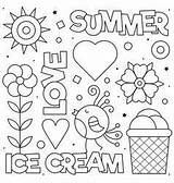 Coloring Summer Vector Pages Vectorstock Choose Board Kids Royalty sketch template