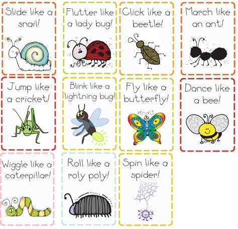 preschool bug theme printables