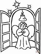 Coloring Angel Church Pages Printable Christmas Angels Supercoloring Color Clipartbest Clipart Super Kids Categories sketch template