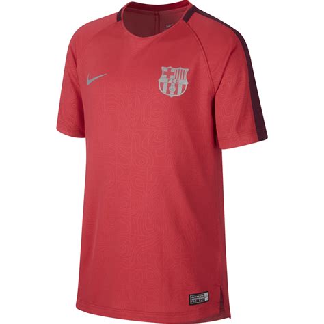 nike barcelona junior dry squad short sleeve top sport  excell sports uk
