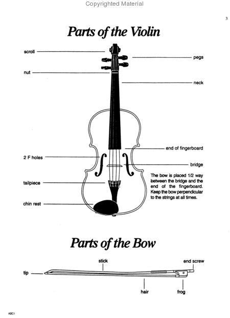teach child   read printable parts   violin worksheet