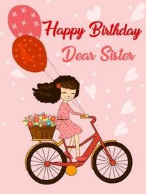 free printable birthday sister cards create and print