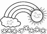 Mewarnai Pelangi Pemandangan Anak Tk Matahari Diwarnai Hitam Bintang Bulan Bagus Contoh Langit Bunga Benda Menarik Belum Cetak Sekolah Sketsa sketch template