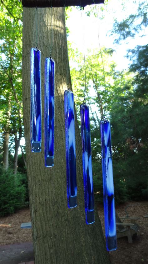 Fused Glass Wind Chimes Wind Chimes Glass Wind Chimes Wine Glass Art