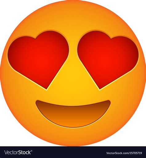 love emoji face love emotion icon royalty  vector image