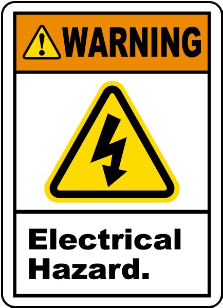 warning electrical hazard   safetysigncom