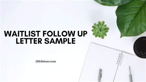 waitlist follow  letter sample   letter templates print