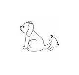 Wag Clipart Outline Lessonpix sketch template