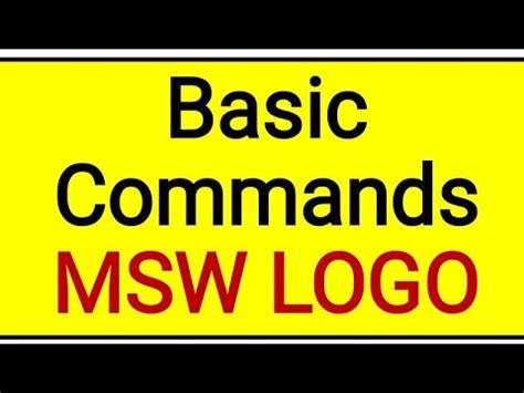 basic commands  logo youtube
