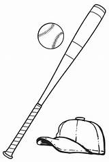 Baseball Cliparts Coloring Bat Attribution Forget Link Don sketch template