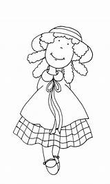 Dearie Dolls Stamps Digi Cute Coloring Pages Doll Choose Board Primitive sketch template