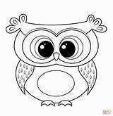 Baby Coloring Owl Pages Cute Owls Printable Getcolorings Color Santa Print Animals sketch template