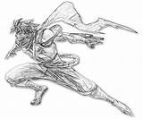 Strider Capcom Marvel Vs Characters sketch template