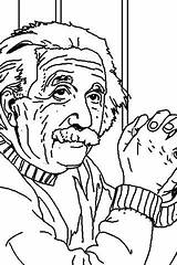Einstein Albert Coloring Pages Getdrawings Cartoon Drawing Getcolorings Printable sketch template
