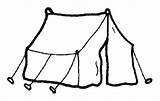 Tent Camping Coloringsun sketch template