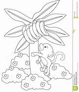 Banana Coloring Tree Pages Getcolorings sketch template