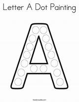 Letter Dot Painting Coloring Template Pages Noodle Printables Alphabet Kids Print Preschool Twisty Twistynoodle Letters Built California Usa Choose Board sketch template