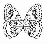 Coloring Butterfly 1a Animals Coloringcrew Insects sketch template
