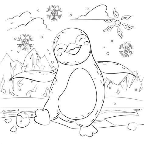 funny penguin coloring page  print  color