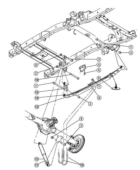 comprehensive guide  understanding   dodge ram front suspension diagram