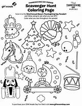 Coloring Girl Scout Parade Macy Thanksgiving Pages Spy Girlscouts Float sketch template