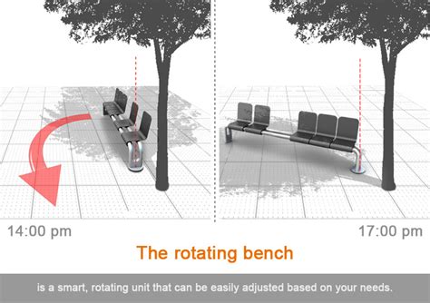 rotating bench designboomcom