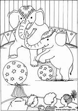 Cirque Ballons Elephants sketch template