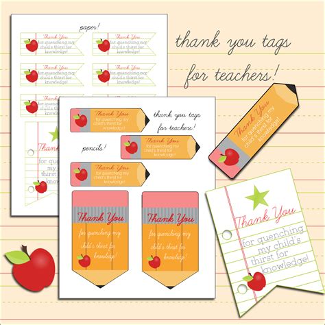 printable   tags  teachers teacher appreciation gift