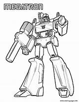 Coloring Transformers Megatron Pages Printable Color Print Book sketch template