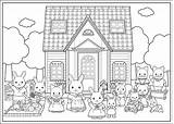 Coloring Calico Critters Pages Preschooler Reindeer Rudolph Paints sketch template