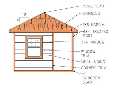 hip roof shed plans blueprints  cabana style shed