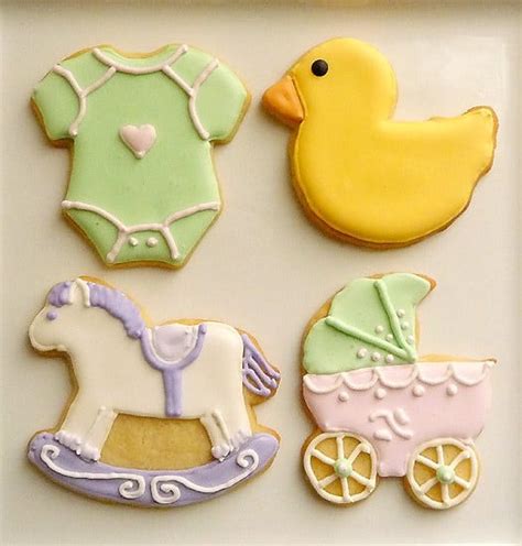 classic baby shower cookies brown eyed baker